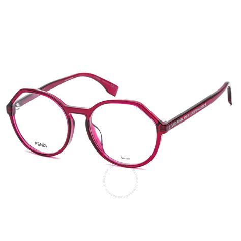 fendi red glasses with rhinestones|Red .